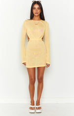 Dacota Yellow Backless Mini Dress Image