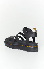 Dr. Martens Blaire 3 Strap Sandal Black Hydro Image