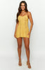 Haisley Lemon Knitted Mini Dress