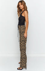 Kennedi Brown Print Pants Image