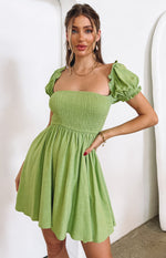 Kharis Green Mini Dress Image