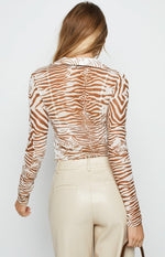 Lioness Collins Mesh Top Brown Image