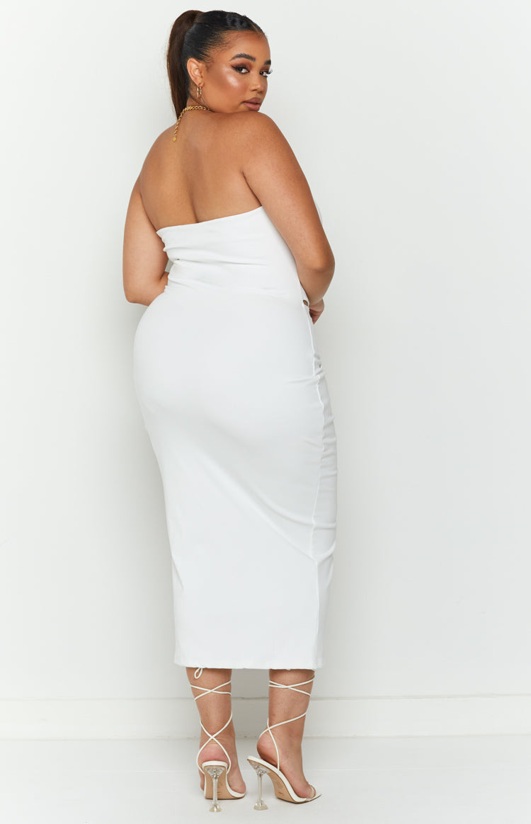 Melody Midi Dress White