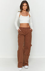 Millie Brown Low Rise Cargo Trousers Image