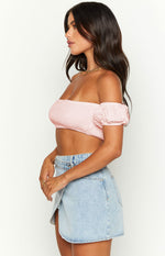 Molly Pink Crop Top Image