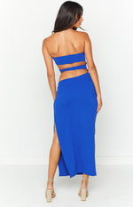 Nettie Electric Blue Midi Dress Image