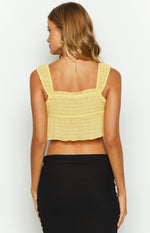 Pixie Yellow Crop Top Image