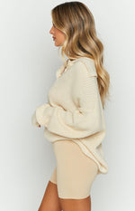 Reid Cream Collared Jumper Image