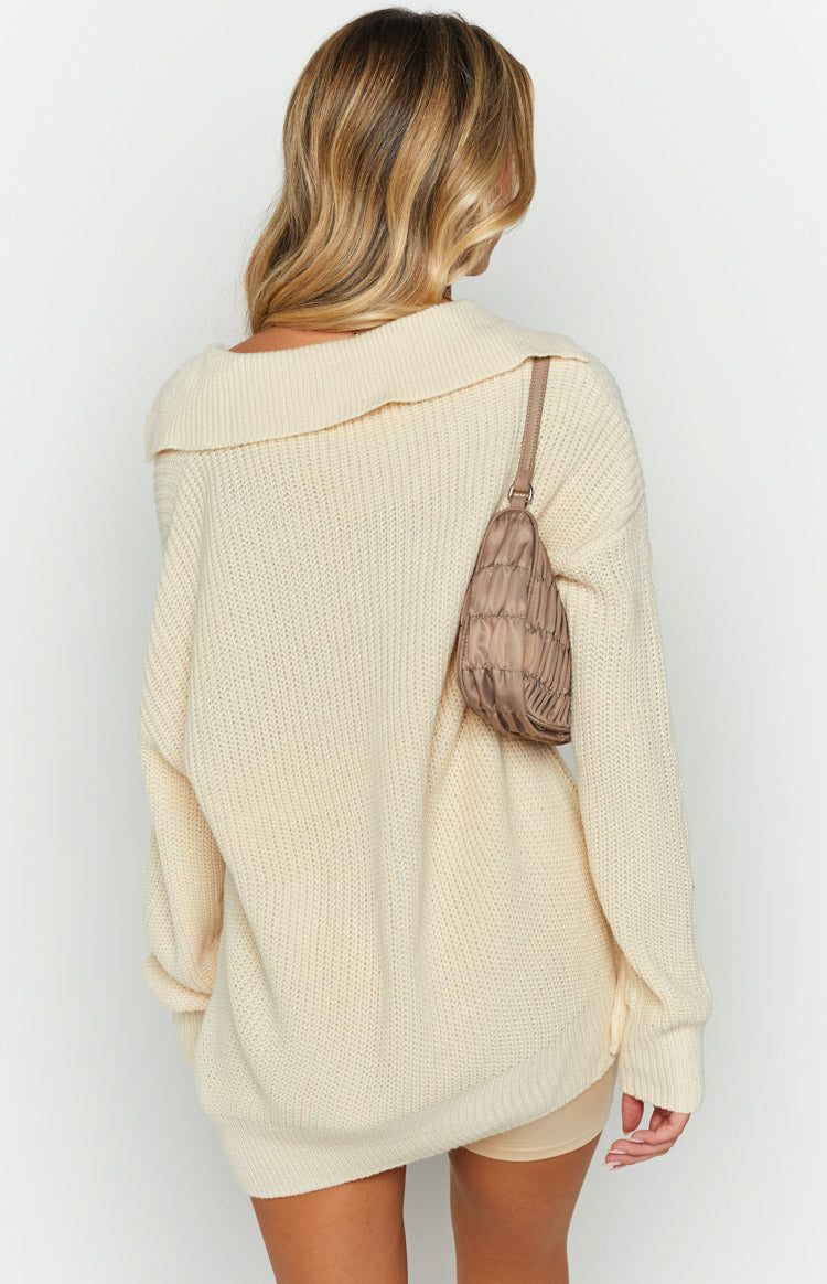 Reid Cream Collared Jumper Image