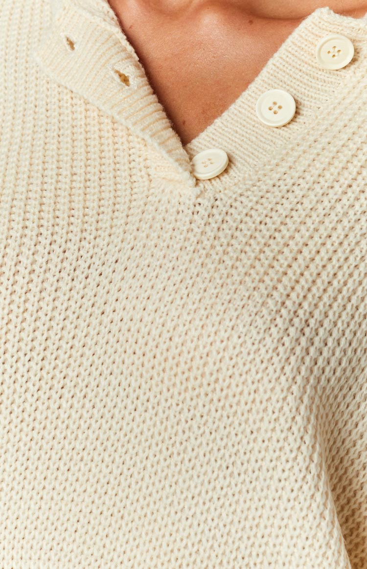 Reid Cream Collared Jumper Image