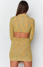 Rixie Cut Out Mini Dress Yellow Image