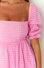 Pink Babydoll Dress -  New Zealand