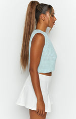 Snoh Pale Blue Knit Tank Image