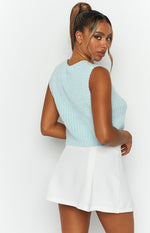 Snoh Pale Blue Knit Tank Image