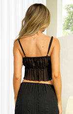 The Moment Black Cami Top Image