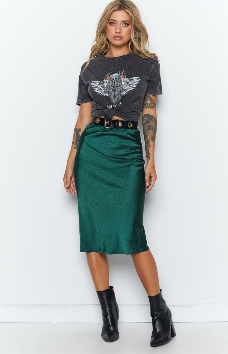 Trisha Midi Skirt Emerald