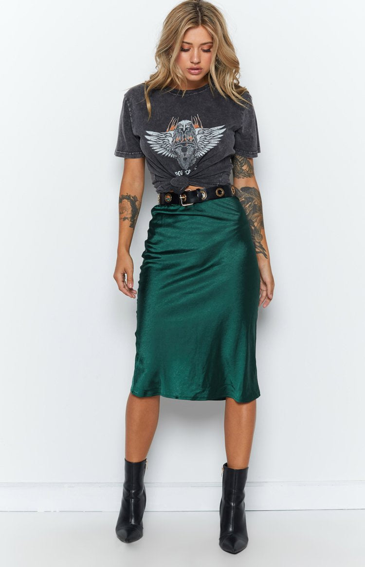 Trisha Midi Skirt Emerald Image