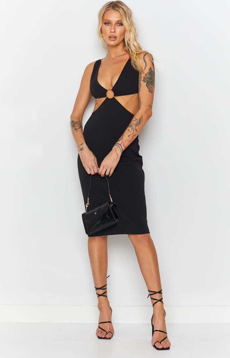 Valley Midi Dress Black Image