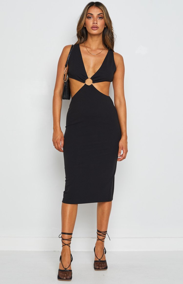 Valley Midi Dress Black Image