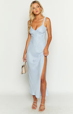 Ocean Blue Midi Dress Image